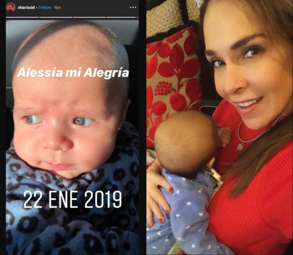 Alessia nació en diciembre pasado