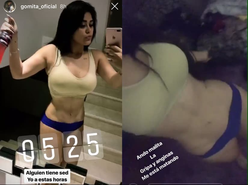 Gomita presume su figura en redes sociales