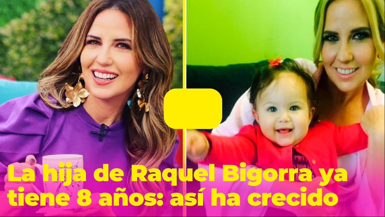 La hija de Raquel Bigorra, Rafaella, ya tiene 8 años y es la viva copia de la conductora