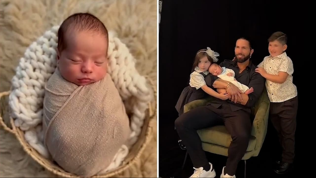 Bebé de Poncho De Nigris protagoniza adorable sesión de fotos