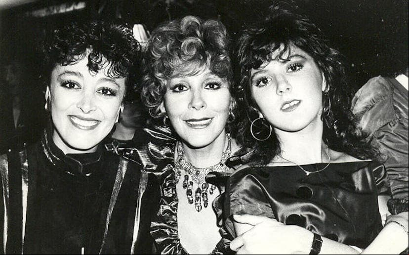 Silvia Pinal con sus dos hijas: Sylvia Pasquel y Viridiana Alatriste