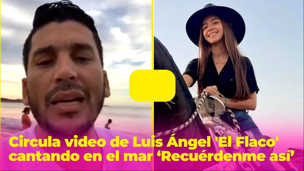 Circula en redes video de Luis Ángel 'El Flaco' cantando en el mar ‘Recuérdenme así’: habla de la muerte
