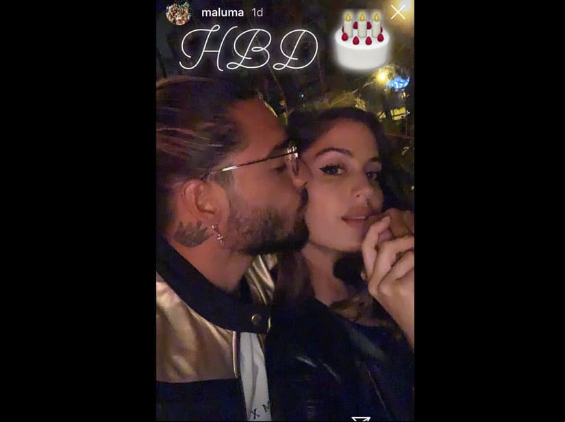 Maluma celebró el cumpleaños de su novia Natalia Barulich