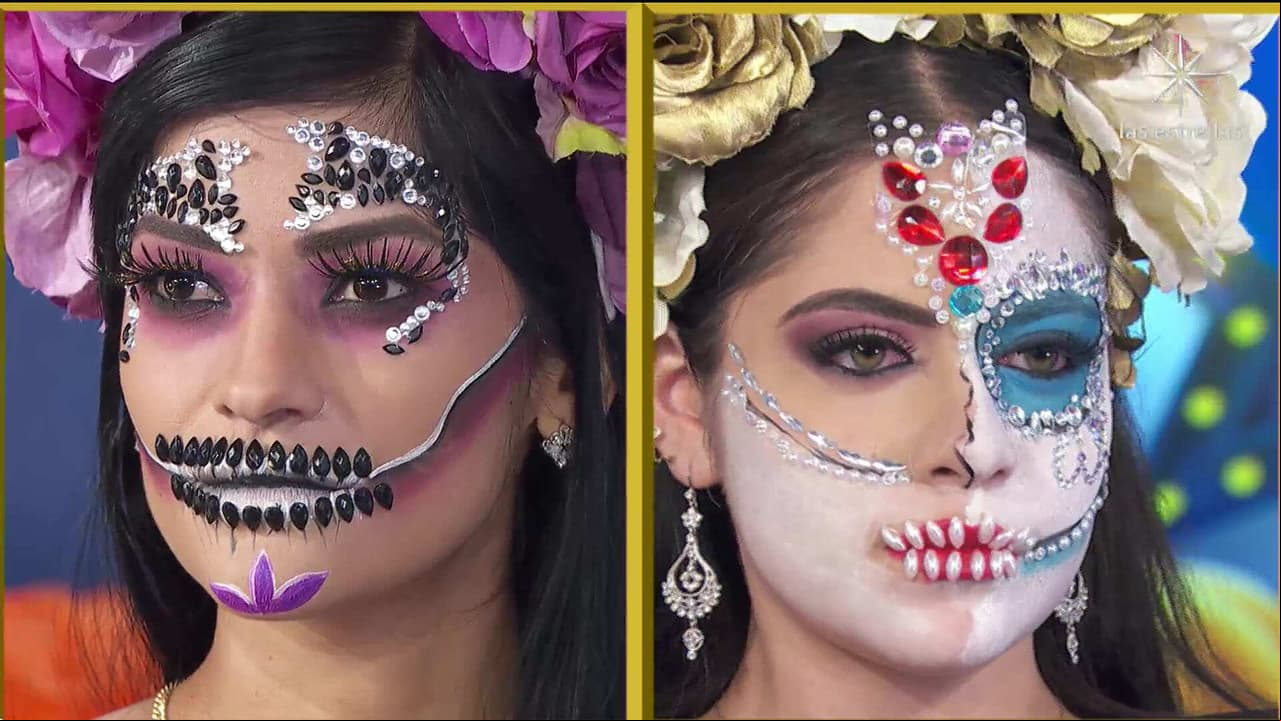 Maquillaje de catrina para Halloween y Día de muertos 2021
