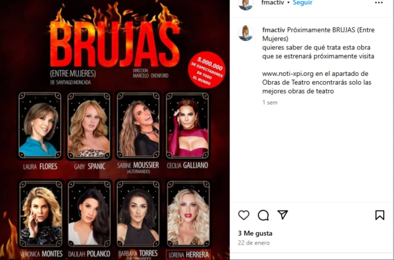 "Brujas", obra de teatro.