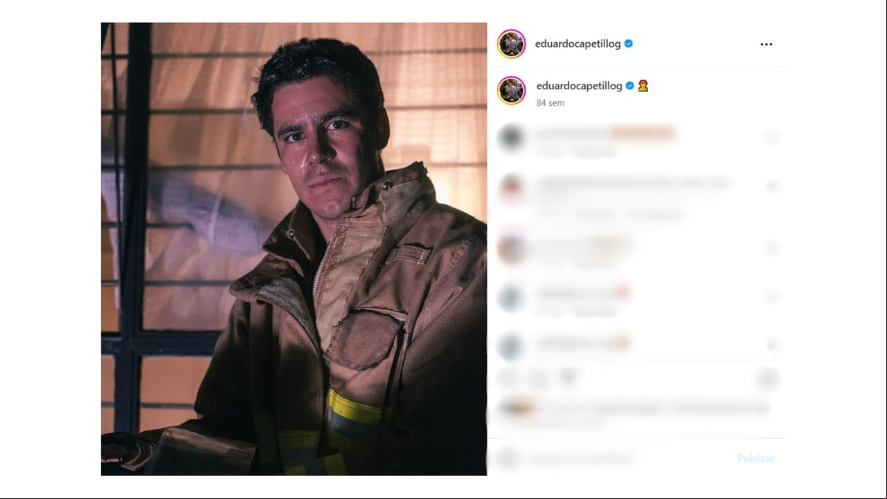 Así fue su debut en la actuación.
