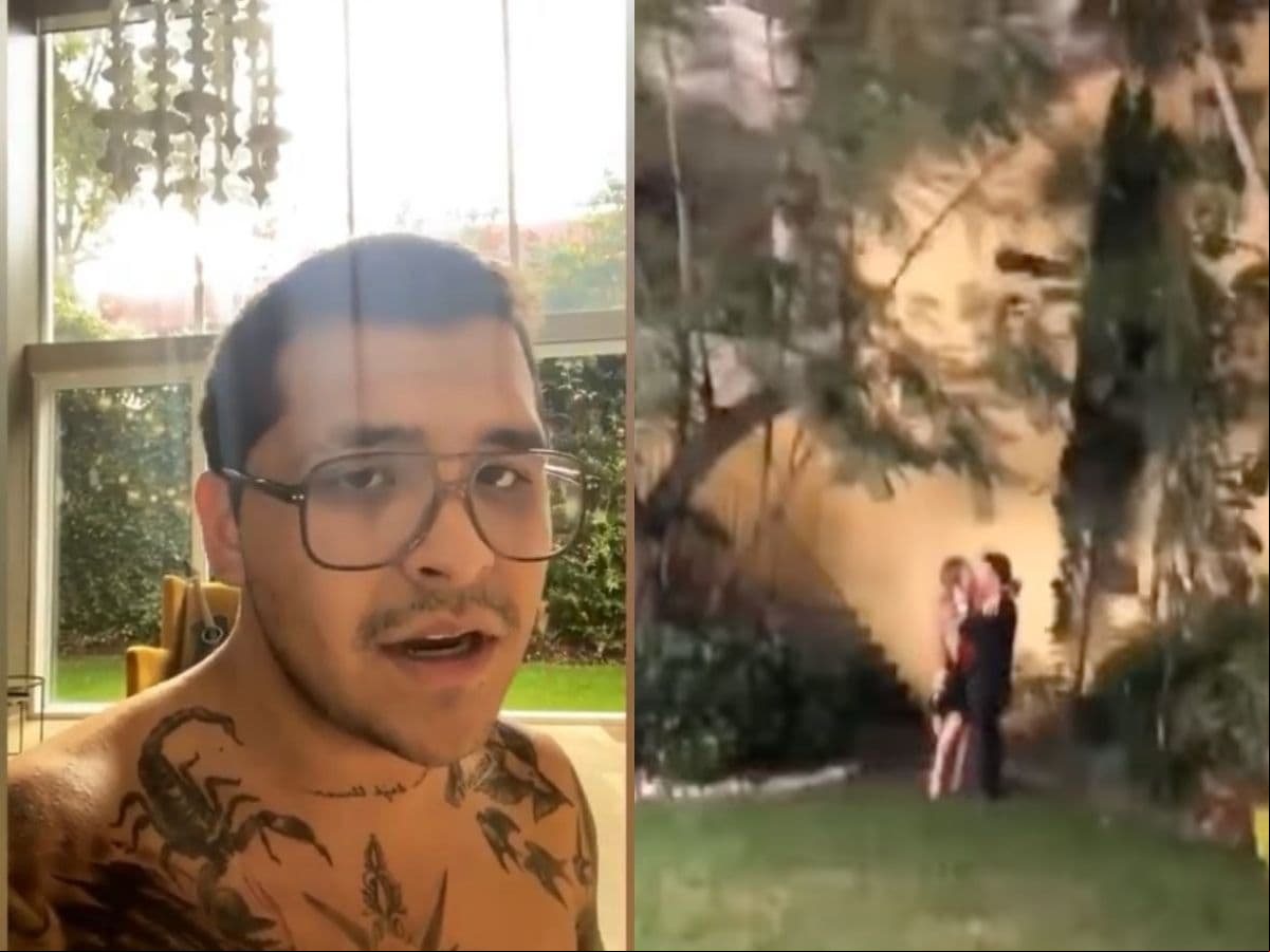 Y aunque Belinda solo ha dado breves vistazos del interior de su casa, Christian Nodal ha sido el encargado de exhibir el inmenso jardín del exterior.