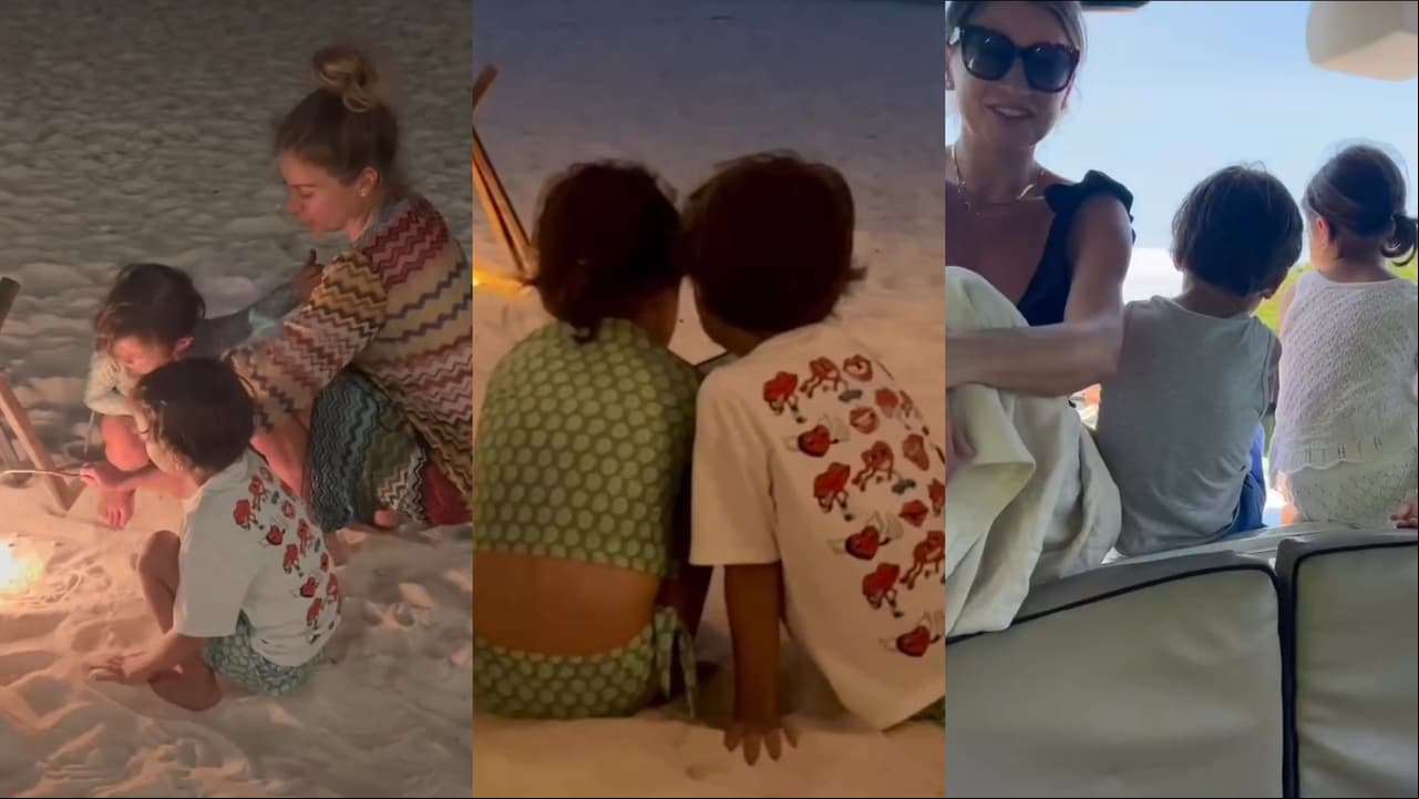 Así se ven Sebastián y Bárbara, hijos de Ludwika Paleta y Emiliano Salinas.