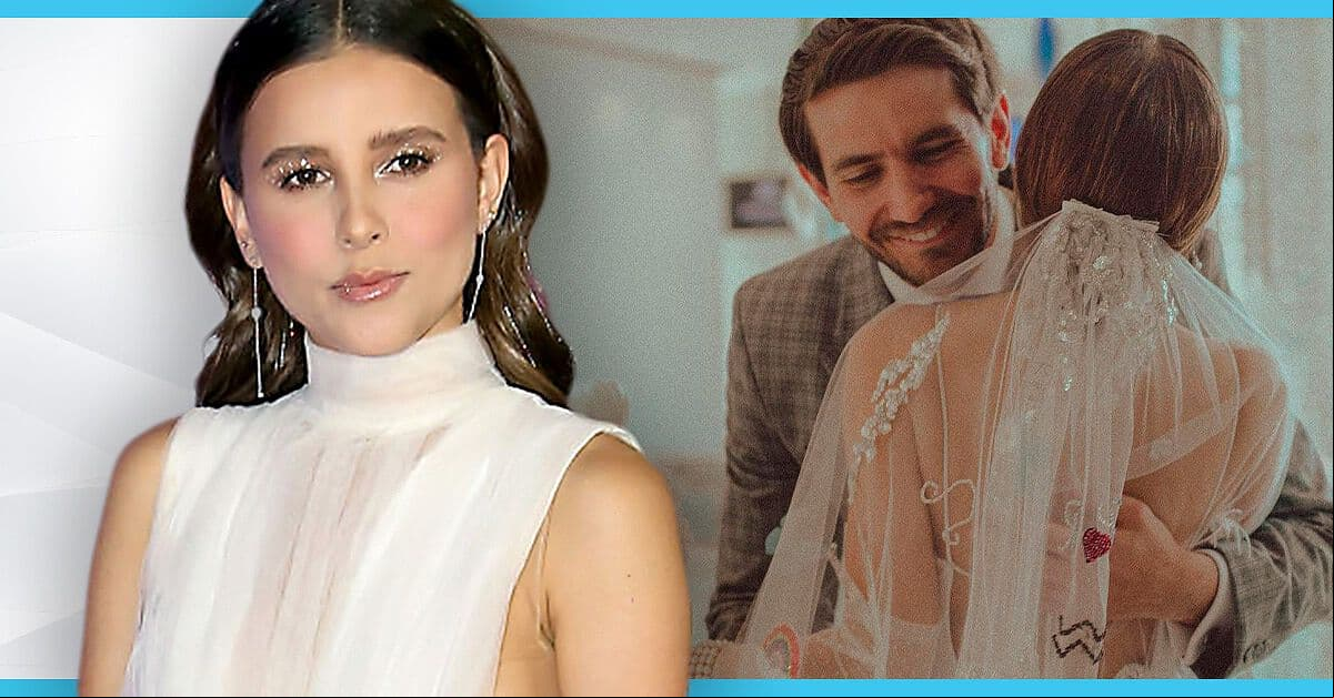 Paulina Goto: la razón detrás su inusual e increíble velo de novia