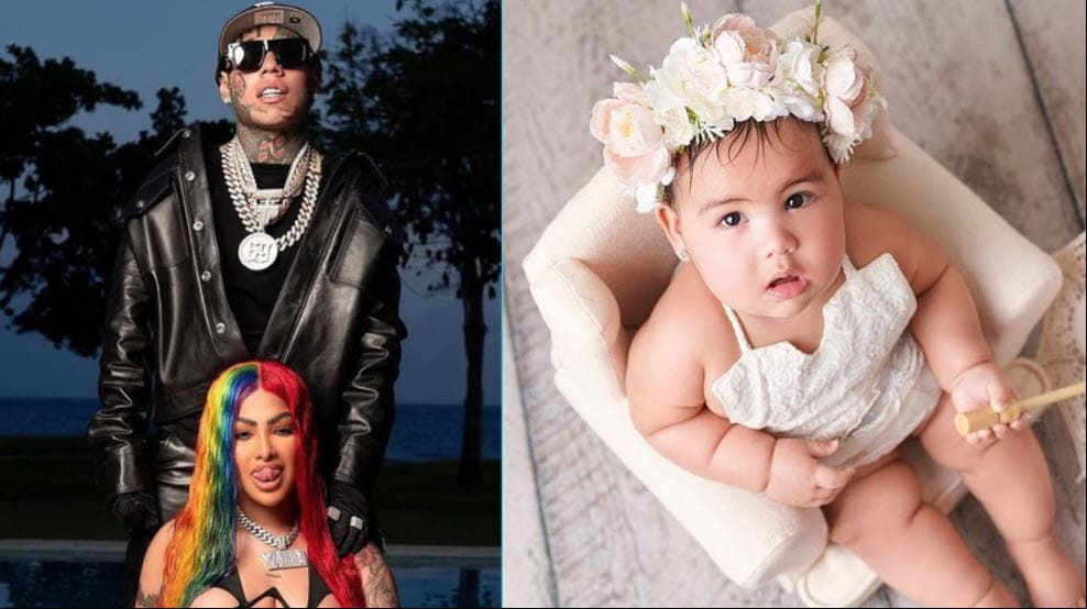 Acusan a Yailin y Tekashi por supuesta deuda tras bautizo de Cattleya