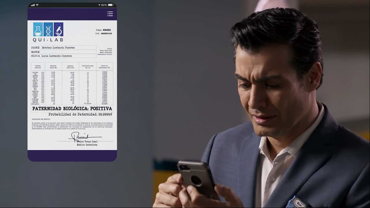 Esteban descubre que Lucía es su hija