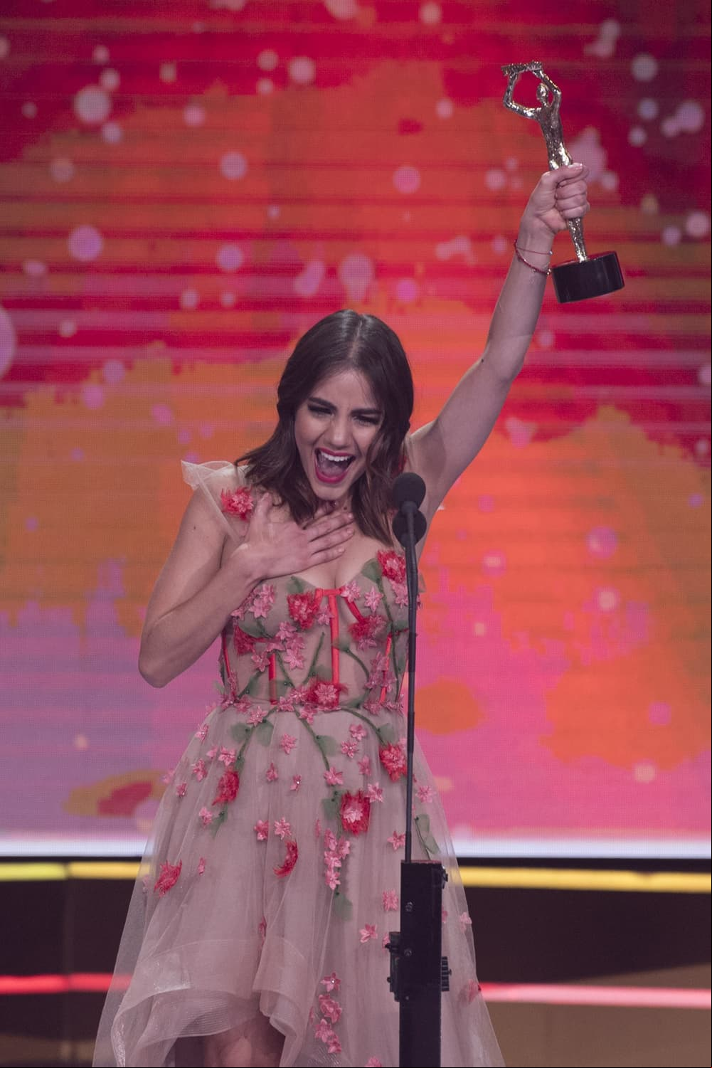 Ela obtuvo la estatuilla por su trabajo en 'Caer en Tentación' (FOTO: Televisa)