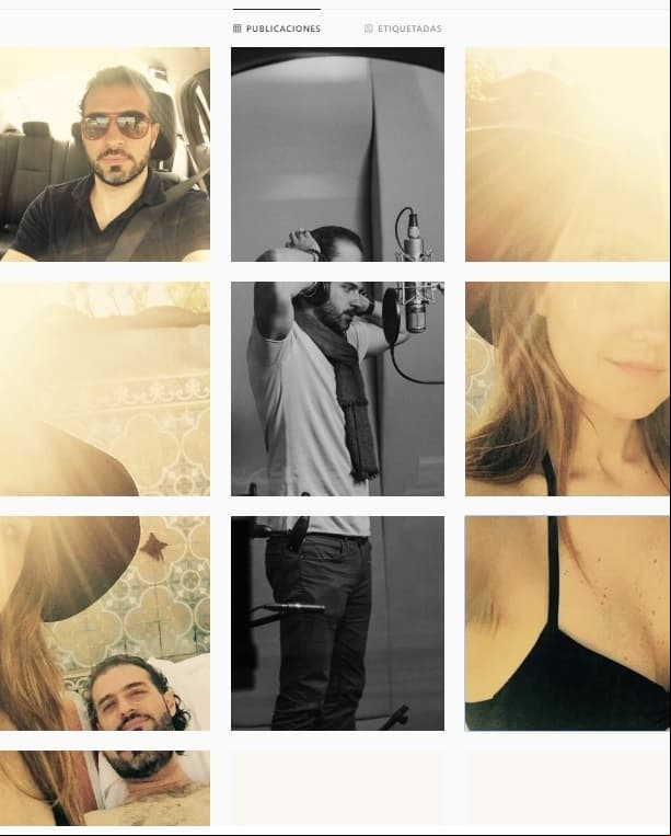 El collage muestra a la pareja