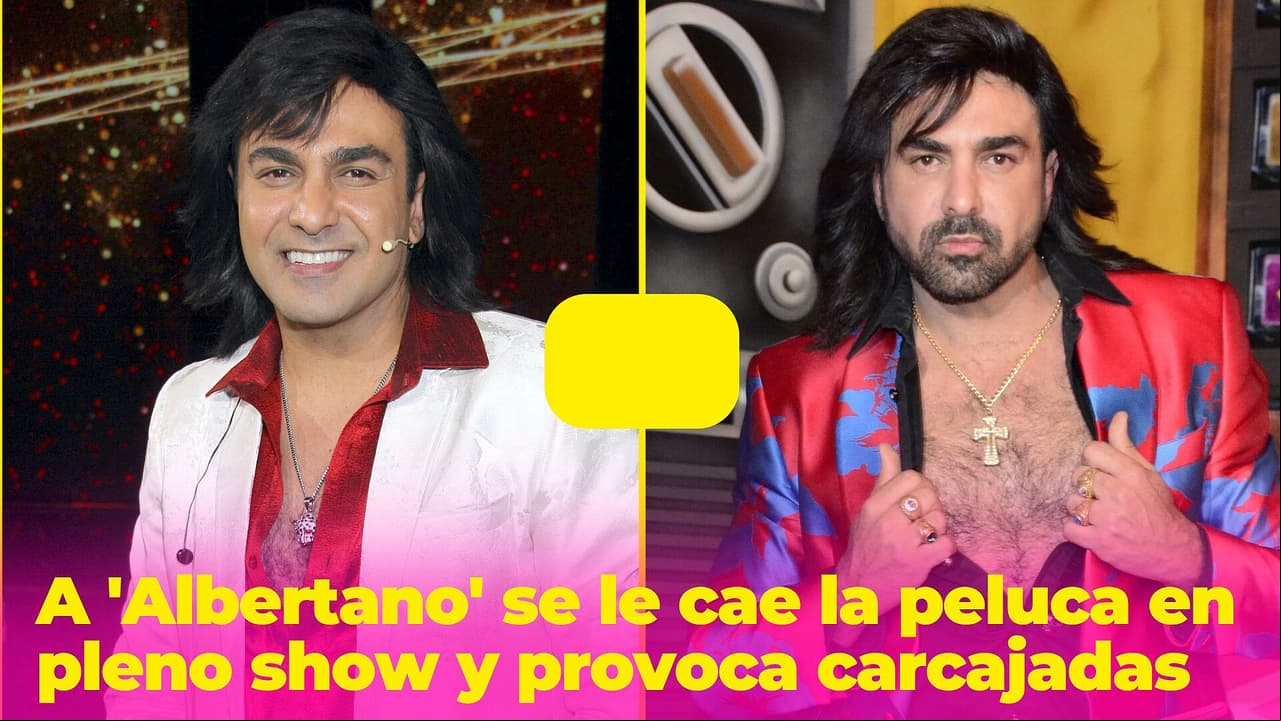 A 'Albertano' se le cayó la peluca en pleno show y el público estalló de risa