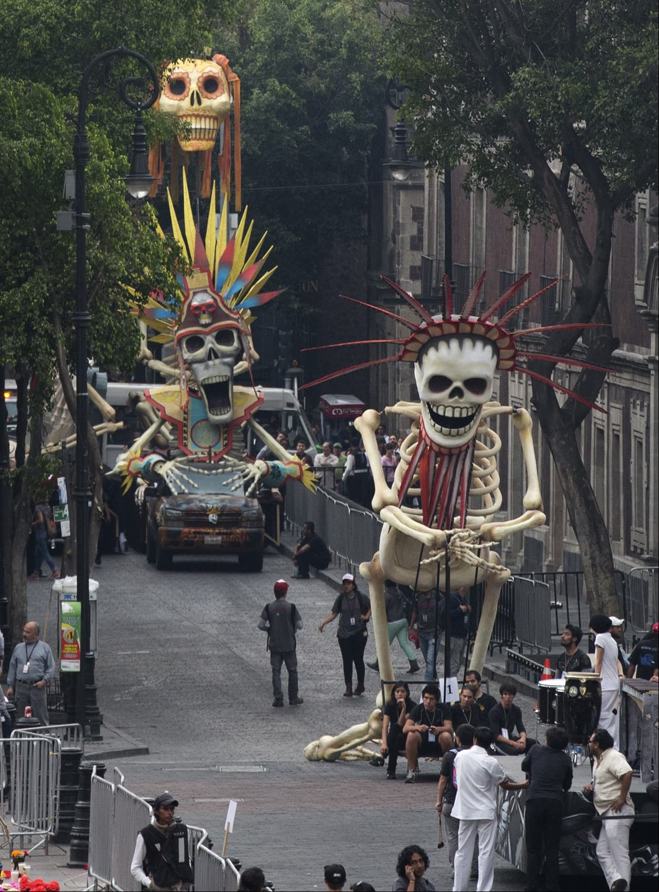 Ensayos de la película 'Spectre' en la Ciudad de México