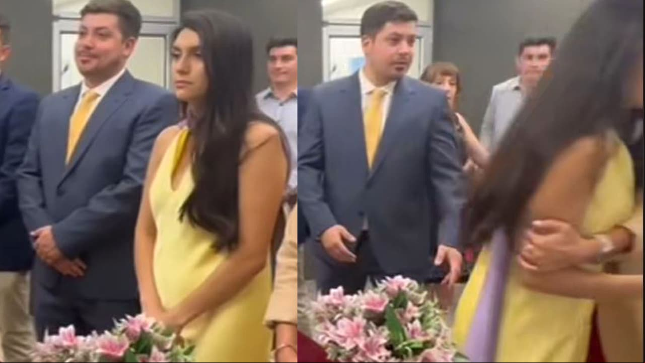 Novia se desmaya en su boda