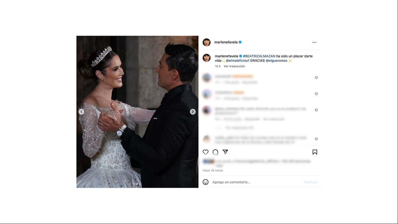 La actriz se vistió de novia por cuarta ocasión en las telenovelas.