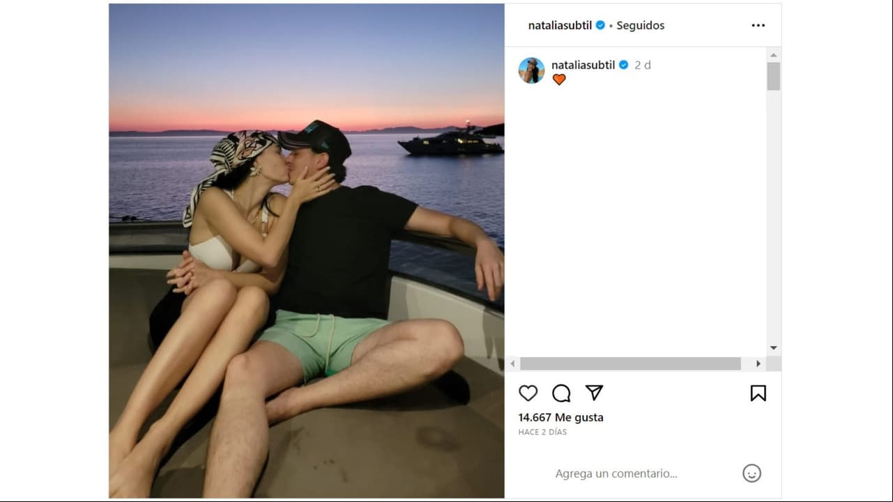 Natália Subtil presumió a su novio en Instagram.