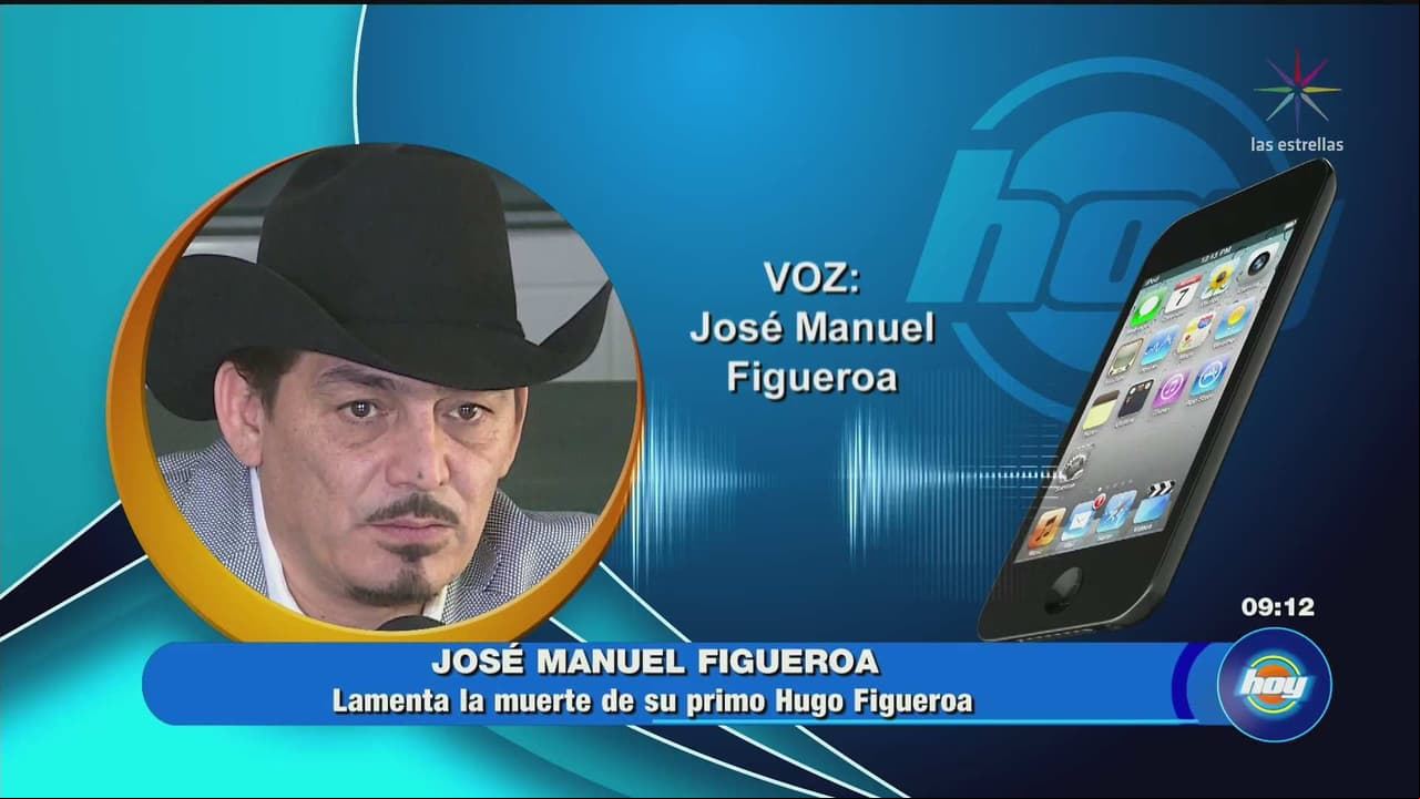 José Manuel Figueroa lamenta el asesinato de su primo Hugo Figueroa