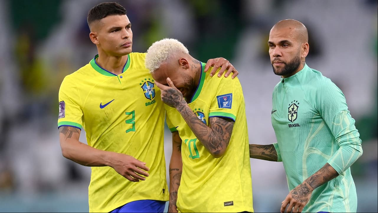 Mundial Qatar 2022: Neymar llora tras la eliminación de la Copa del Mundo.