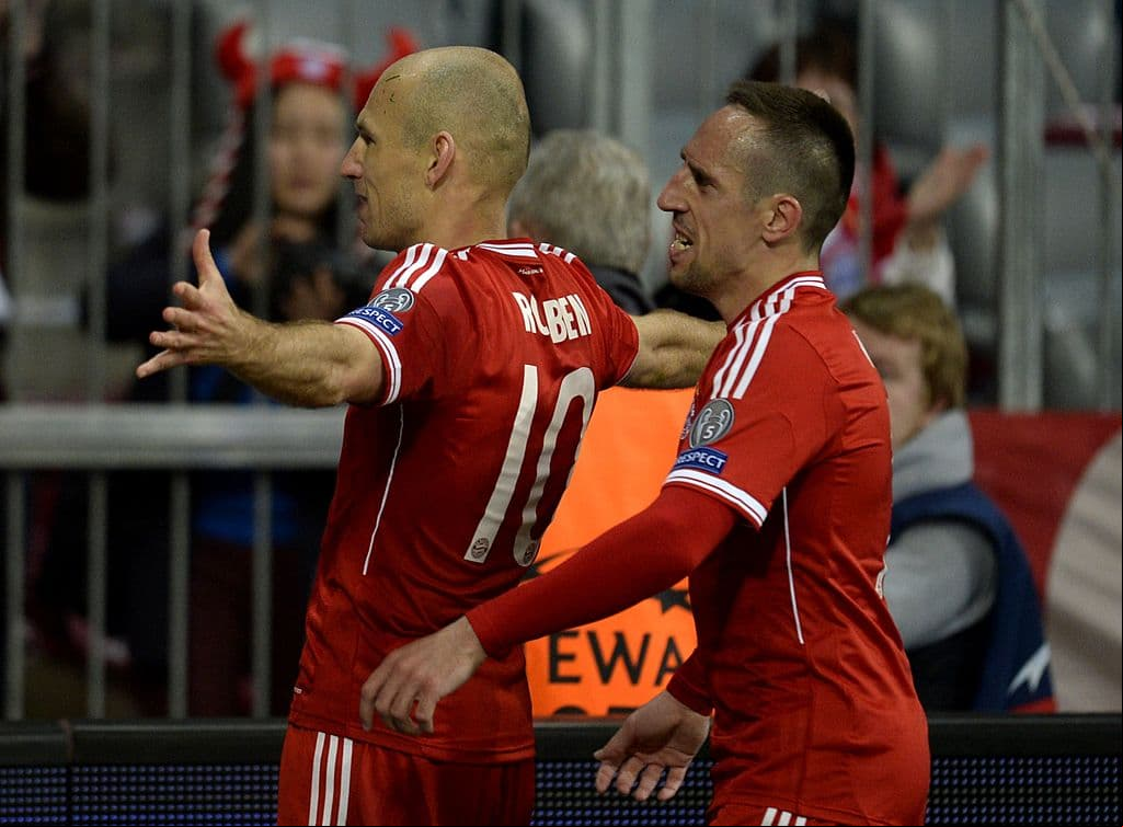 <b>Robben - Ribéry </b>- La dupla de Arjen Robben y Franck Ribéry fu una de las más temibles en el futbol europeo ya que juntos en el Bayern Múncivh lograron conseguir todo a nivel de clubes.