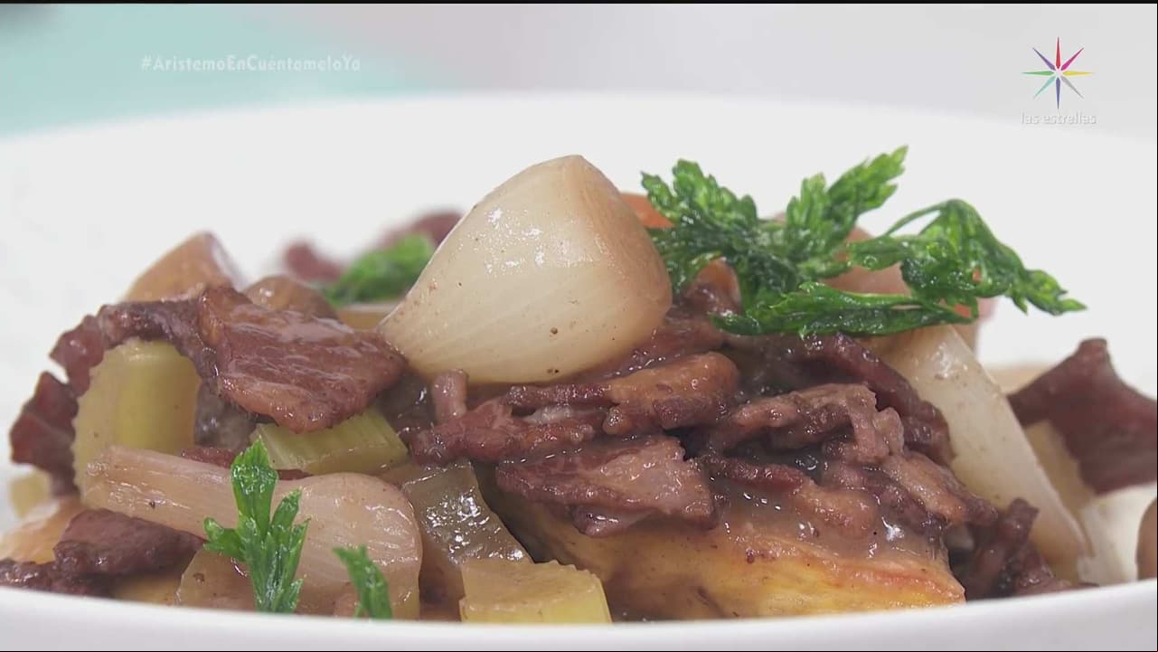 RECETA: Pechuga de pollo al vino tinto