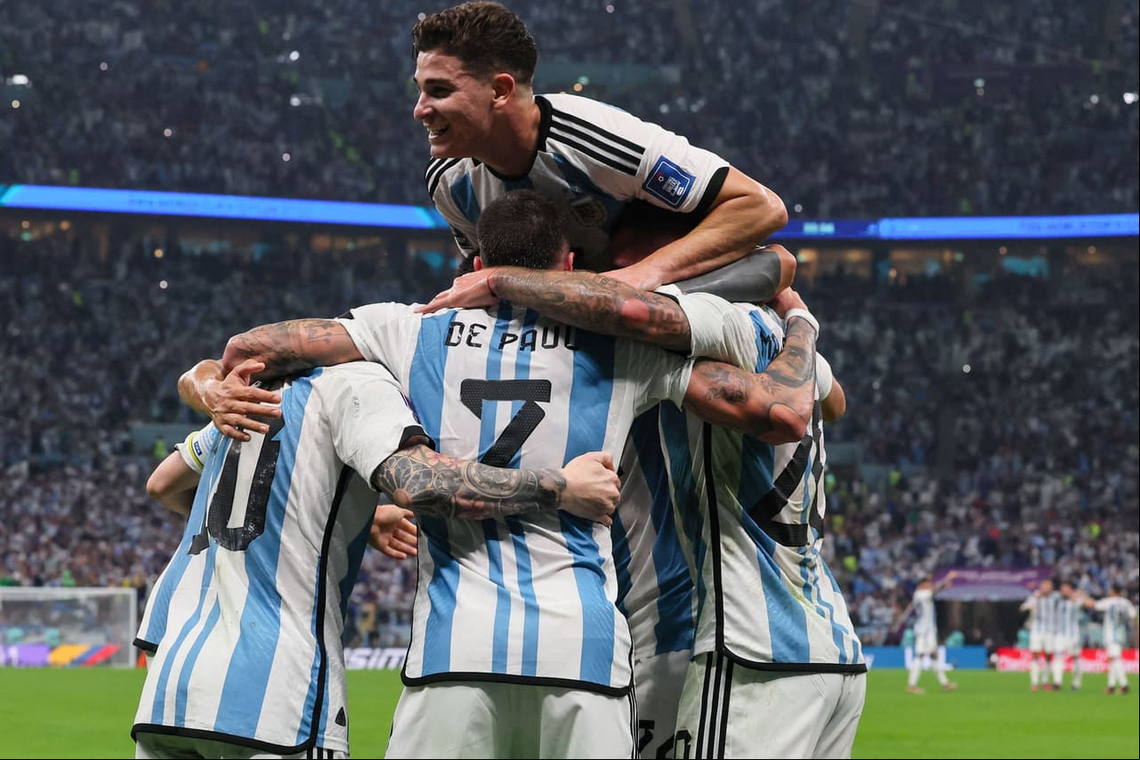 Argentina abrió el marcador contra Croacia a los 34 minutos, después de un penalti de Leo Messi.