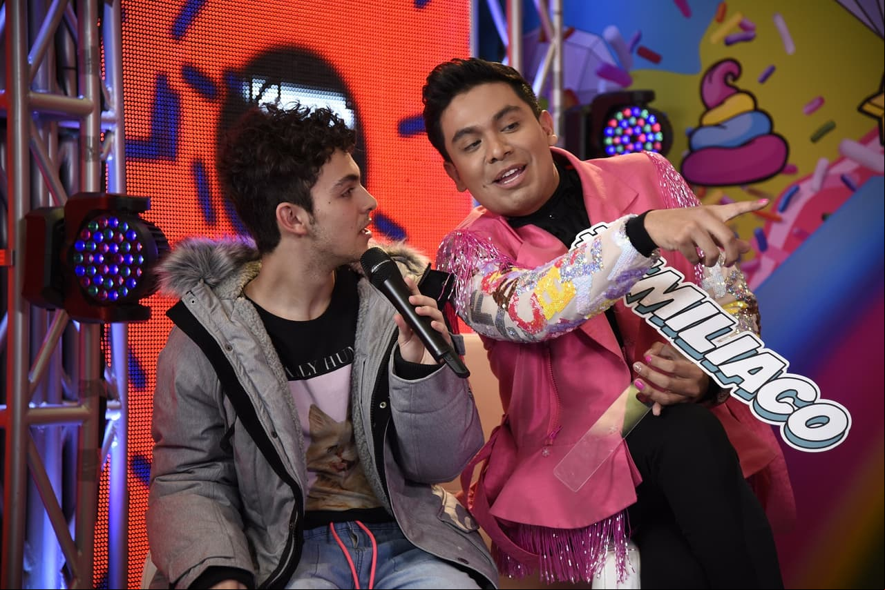 Joaquín Bondoni fue uno de los invitados especiales en los Premios Telehit.