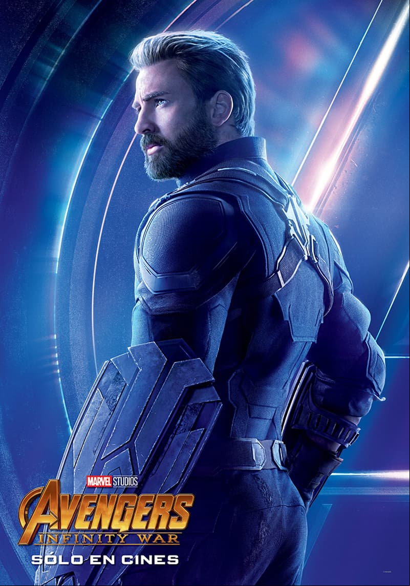 Chris Evans en la película 'Avengers: Infinity War'