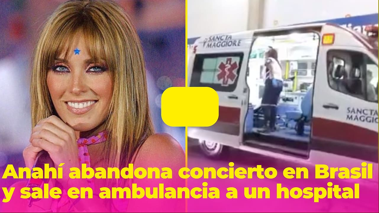 Anahí abandona concierto de RBD en Brasil, la trasladan en ambulancia a un hospital