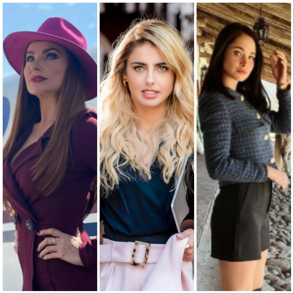 Elizabeth Álvarez, Michelle Renaud y Paulina Matos en La Herencia