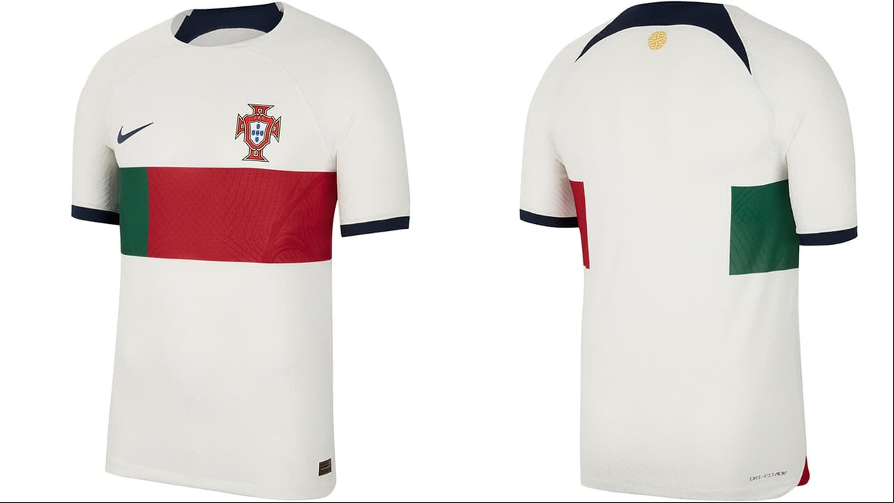 PORTUGAL, VISITANTE. Las distintas marcas patrocinadoras se han lucido con los diseños para el Mundial Qatar 2022.