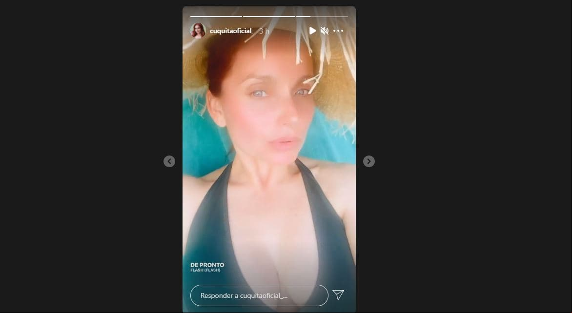 La actriz causó revelo en redes sociales con esta imagen.