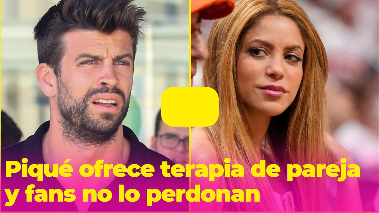 Piqué se ofrece para dar terapia de pareja tras su infidelidad a Shakira y lo tunden en redes sociales