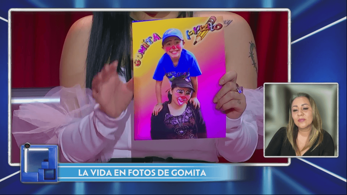Gomita muestra foto de sus inicios con Lapizin como payasita