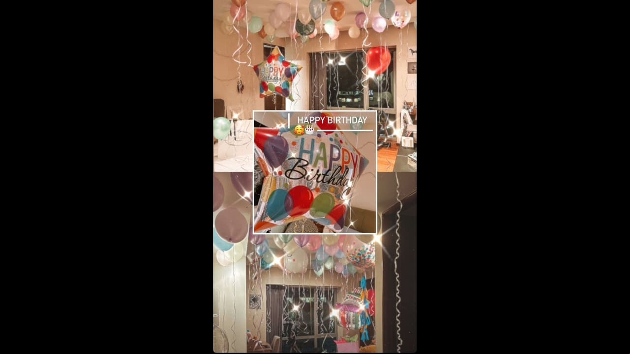 “Gracias mi amor”, señaló el galán de televisión en las imágenes, donde destacó que Irina Baeva también fue la encargada de envolver los regalos de sus hijas.