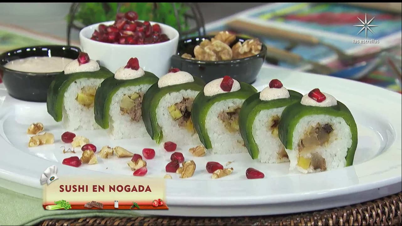 Receta original para las fiestas patrias: Sushi en nogada