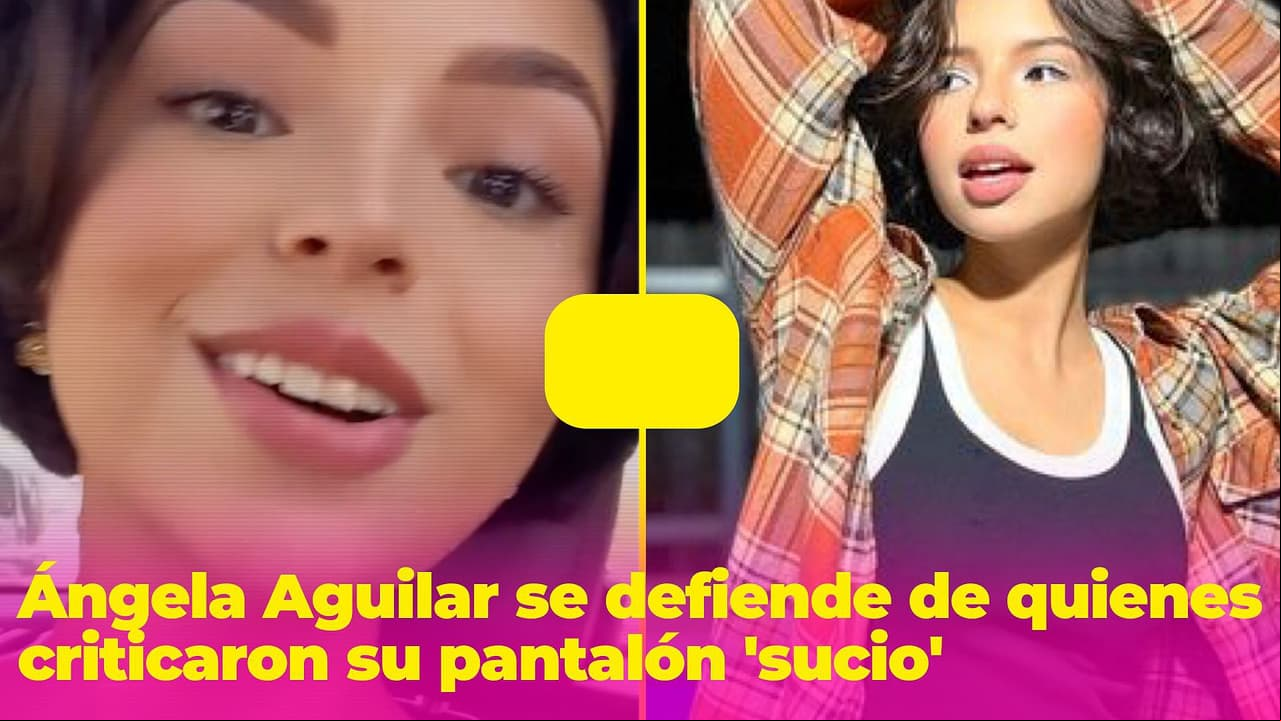 Ángela Aguilar se defiende de quienes criticaron su pantalón 'sucio' y jura que así es el diseño
