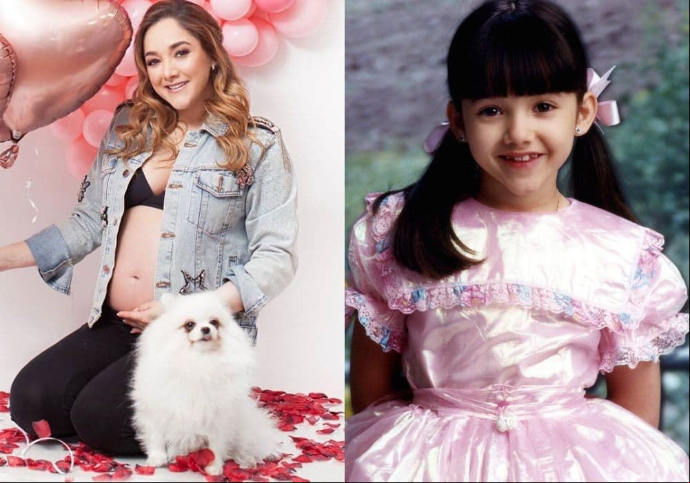 Sherlyn también comenzó su carrera siendo tan solo una niña y ahora acapara los titulares ya que está a unas cuantas semanas se convertirse en madre.