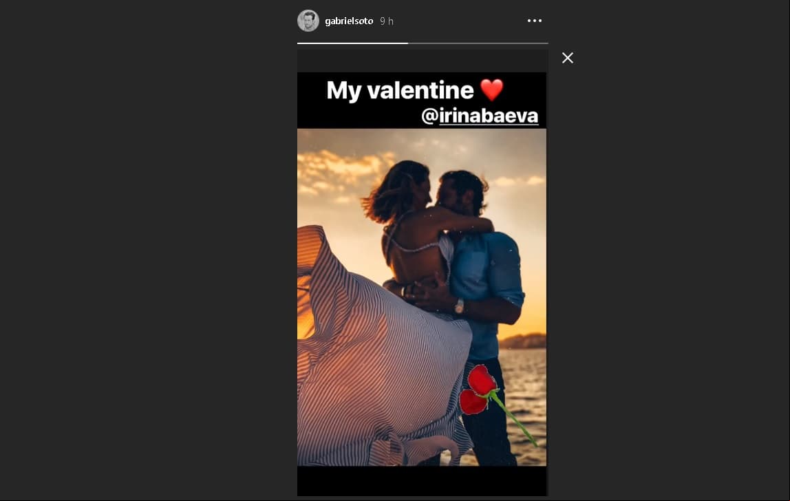 Gabriel Soto publica foto junto a Irina Baeva
