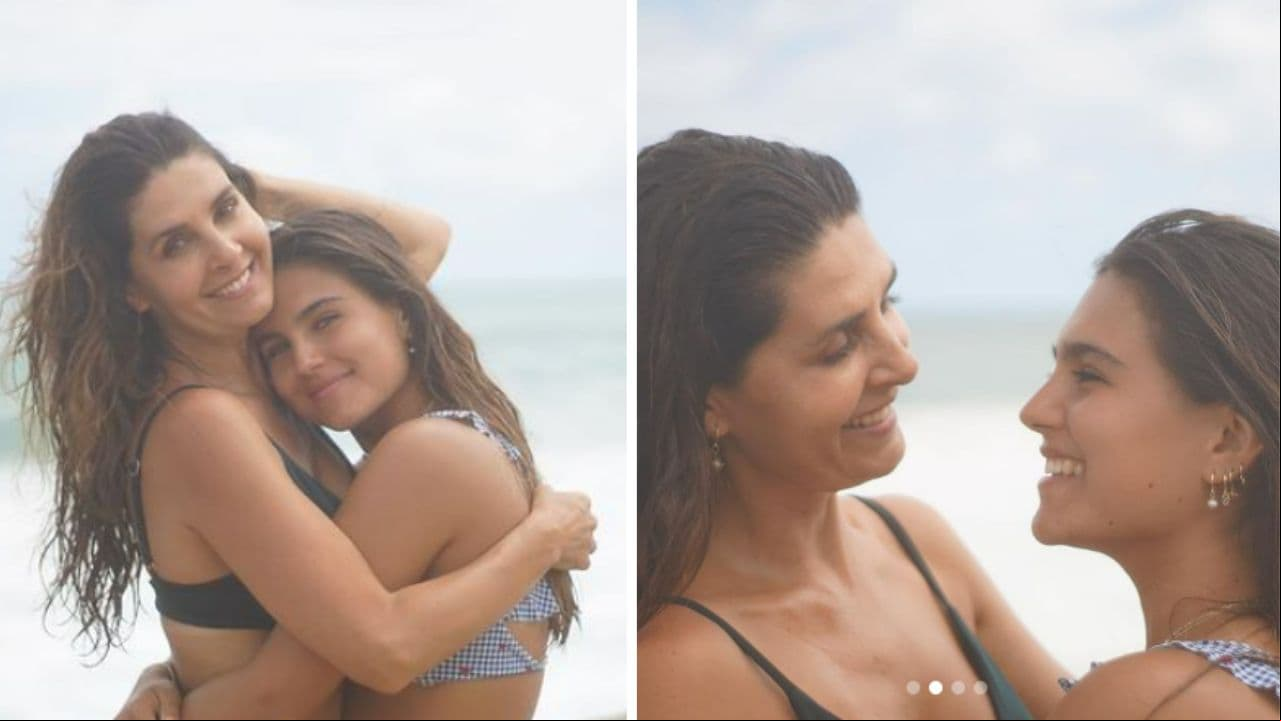 Mayrín Villanueva y su hija Romina