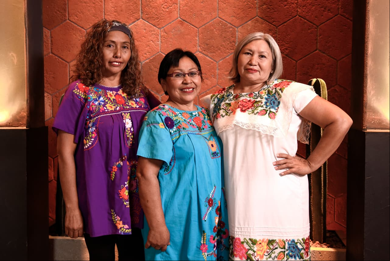 La unión de la familia EK es inigualable, se integra por Socorro, Hermelinda y Genny.
