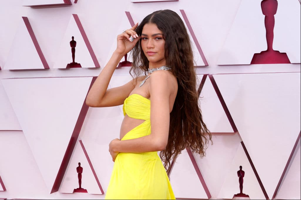 LOS ANGELES, CALIFORNIA – APRIL 25: Zendaya attends the 93rd Annual Academy Awards at Union Station on April 25, 2021 in Los Angeles, California. (Photo by Chris Pizzello-Pool/Getty Images)