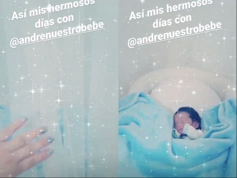 Fue a través de sus historias de Instagram que la actriz compartió un tierno video de su bebé, precisando que desde que llegó al mundo, sus días eran únicos. “Así mis hermosos días con @andrenuestrobebe”, señaló en su historia, misma en la que aparece el bebé dormido en su moisés.