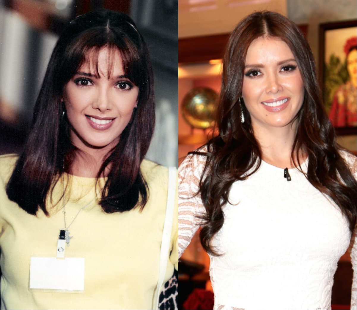Marlene Favela es otra que tiene a su gemela dentro del espectáculo. Se trata ni más ni menos que de Adela Noriega. Y es que ambas protagonistas de telenovelas comparten rasgos faciales similares, como el tamaño de sus ojos, forma de boca y nariz.