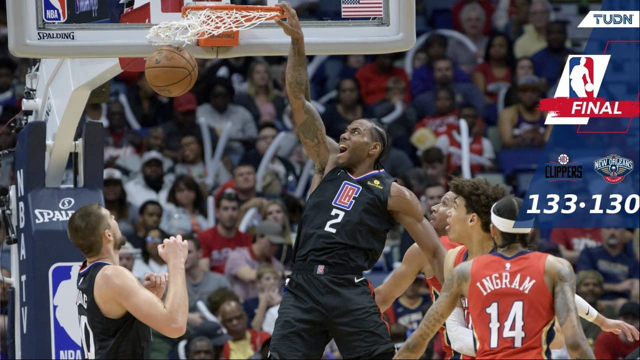 Kawhi Leonard se echa al equipo al hombro y Clippers vencen a Pelicans