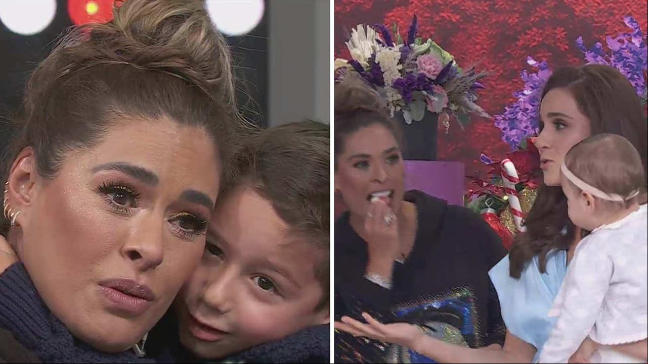 Galilea Montijo se derrite de ternura con la visita de los hijos de Tania Rincón a Hoy