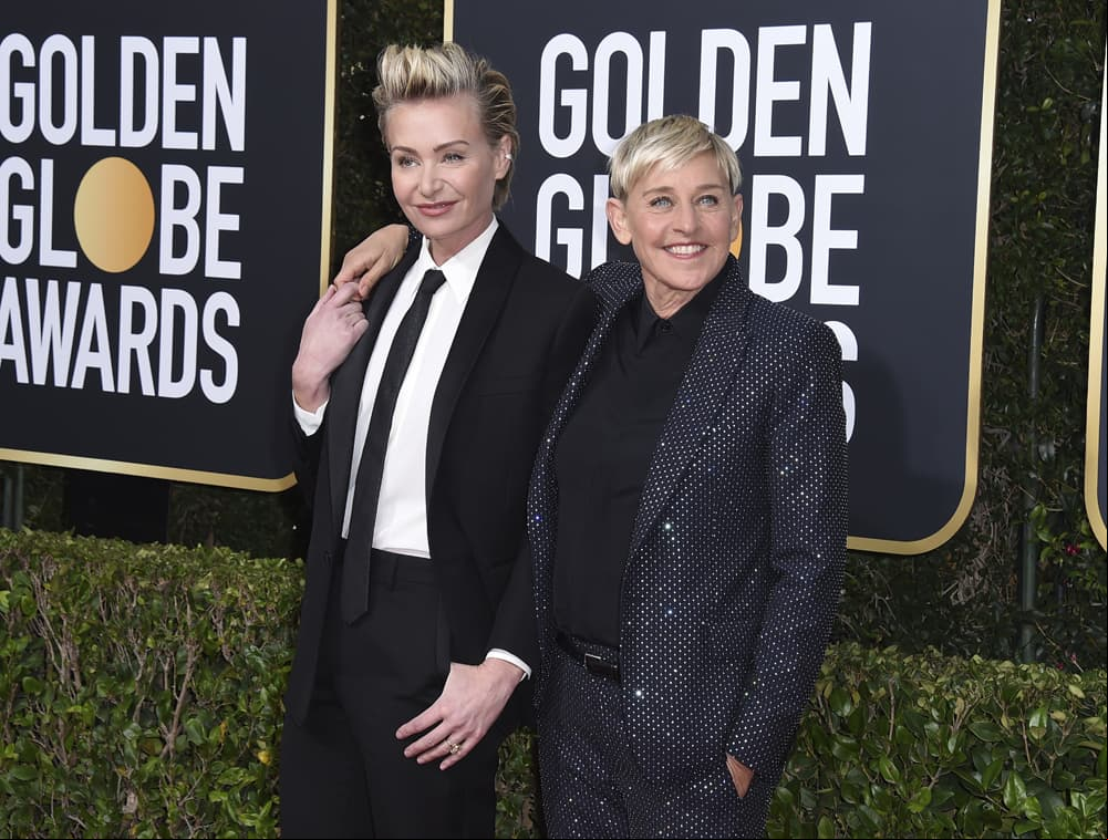 El 16 de agosto de 2018, Ellen y Portia se casaron en una íntima ceremonia celebrada en su casa de Beverly Hills, California, ante cerca de 20 invitados, convirtiéndose en una de las parejas más sólidas de Hollywood. "Me pasé tres años esperando a decirle lo que sentía por ella. Cuando la conocí no hablaba abiertamente de mi condición sexual. Tenía miedo de que si la gente lo sabía se terminaría mi carrera, así que no quería hablar demasiado sobre mis citas con la lesbiana más famosa del mundo", dijo en tono de broma la actriz durante el programa de Oprah Winfrey en noviembre de 2009.