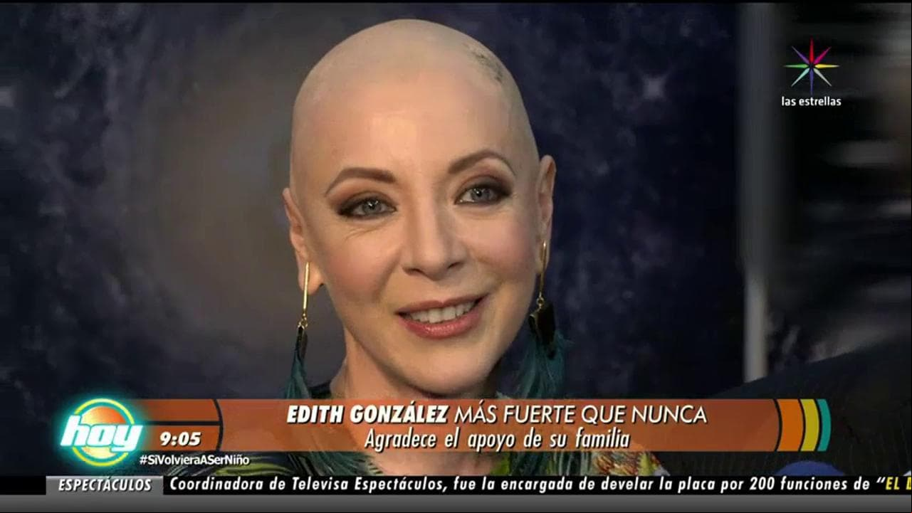 IMPERDIBLE: Edith González reaparece con nuevo look