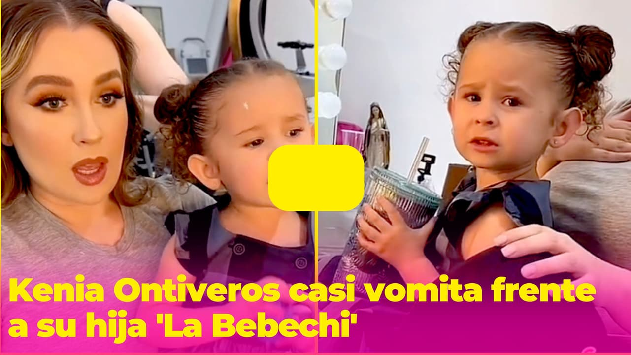 Kenia Ontiveros se llevó un susto: casi vomita frente a su hija y ella queda al borde del llanto